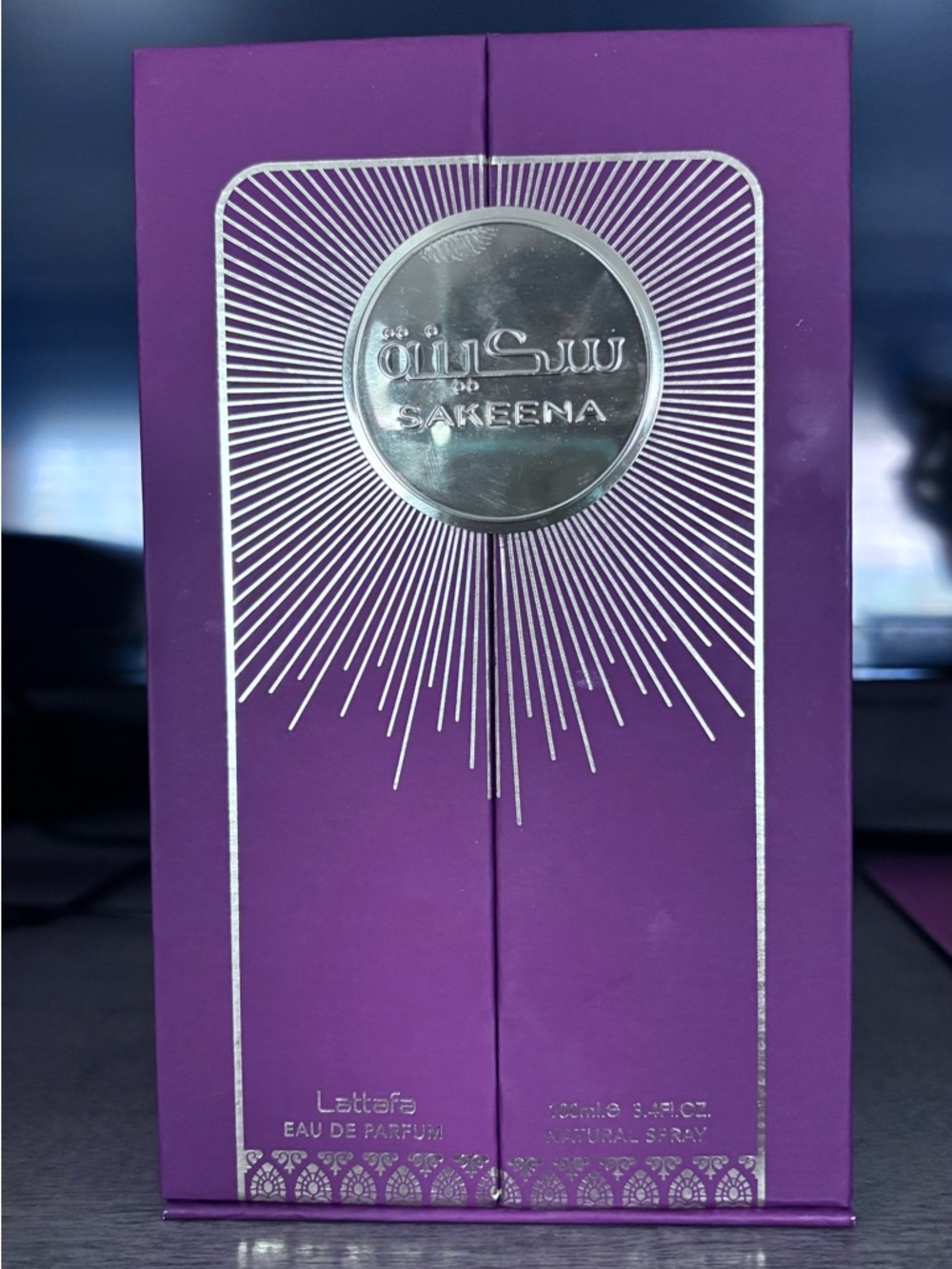 Sakeena Latifa Eau de Parfum - Purple and Silver Box